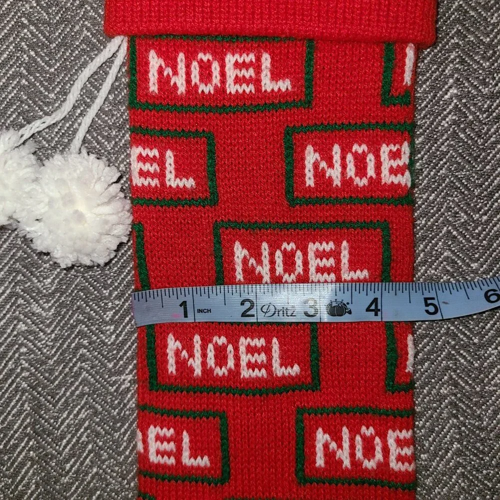 Vintage noel Christmas stocking